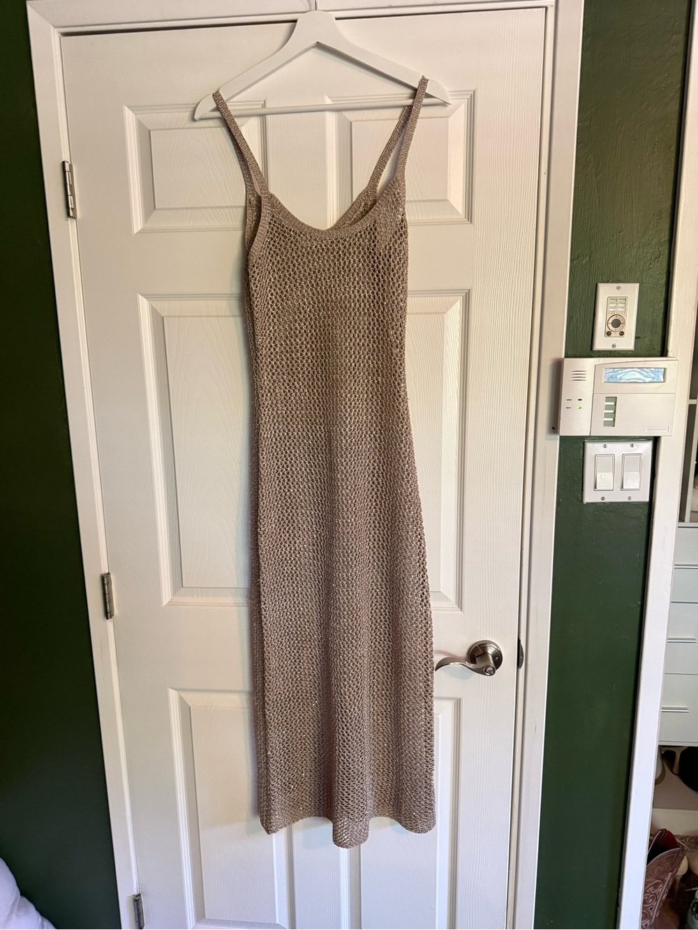 Sleeveless Knit Maxi Dress in Taupe Neutral